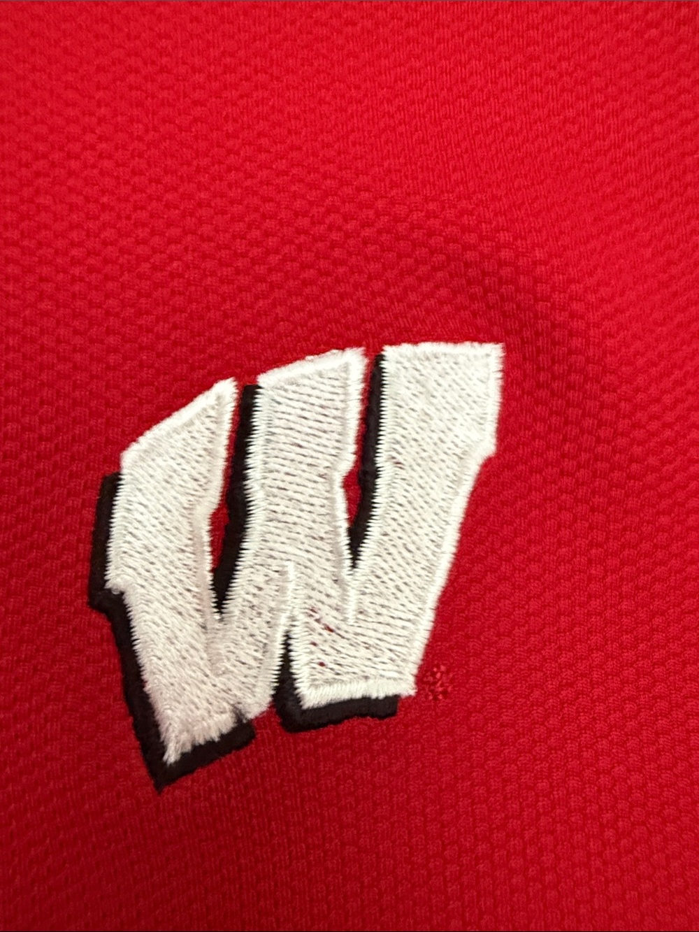 adidas Wisconsin Men’s Polo with Embroidered 'W' Logo, Size XL - Picture 2 of 8